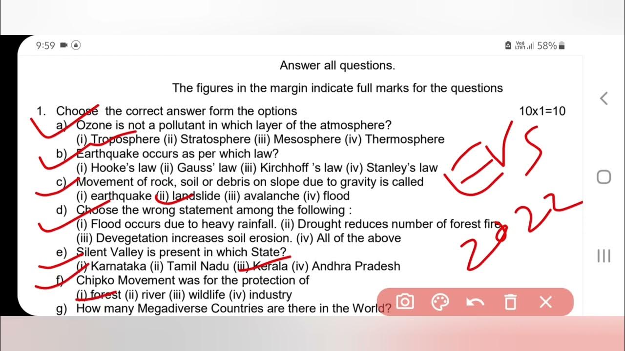+3 1st year EVS AECC1 EVS MCQ QUESTION 202122 ,ENVIRONMENT STUDIES