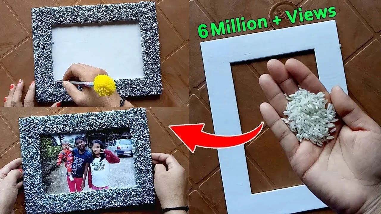 How to make a Unique Photo Frame at home - YouTube