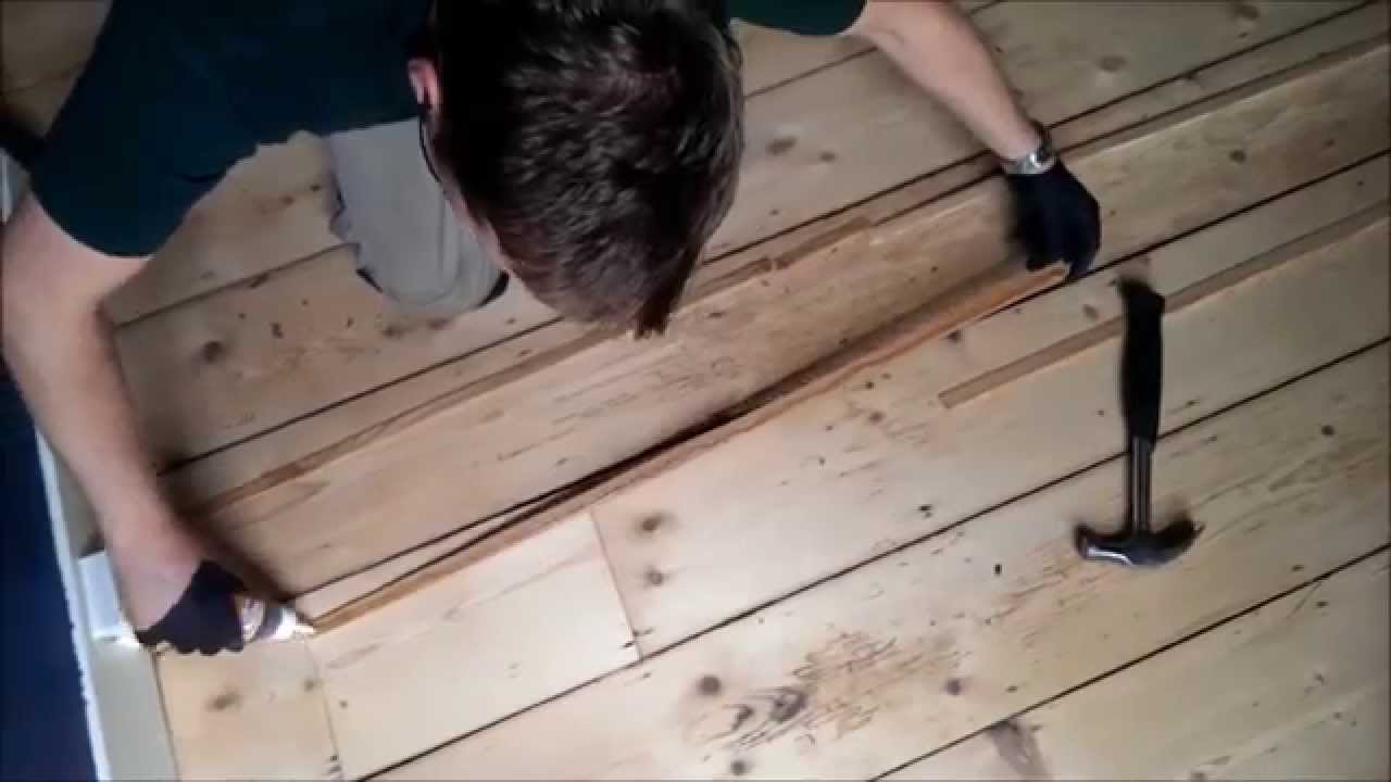 Wood Floor Gaps With Slivers