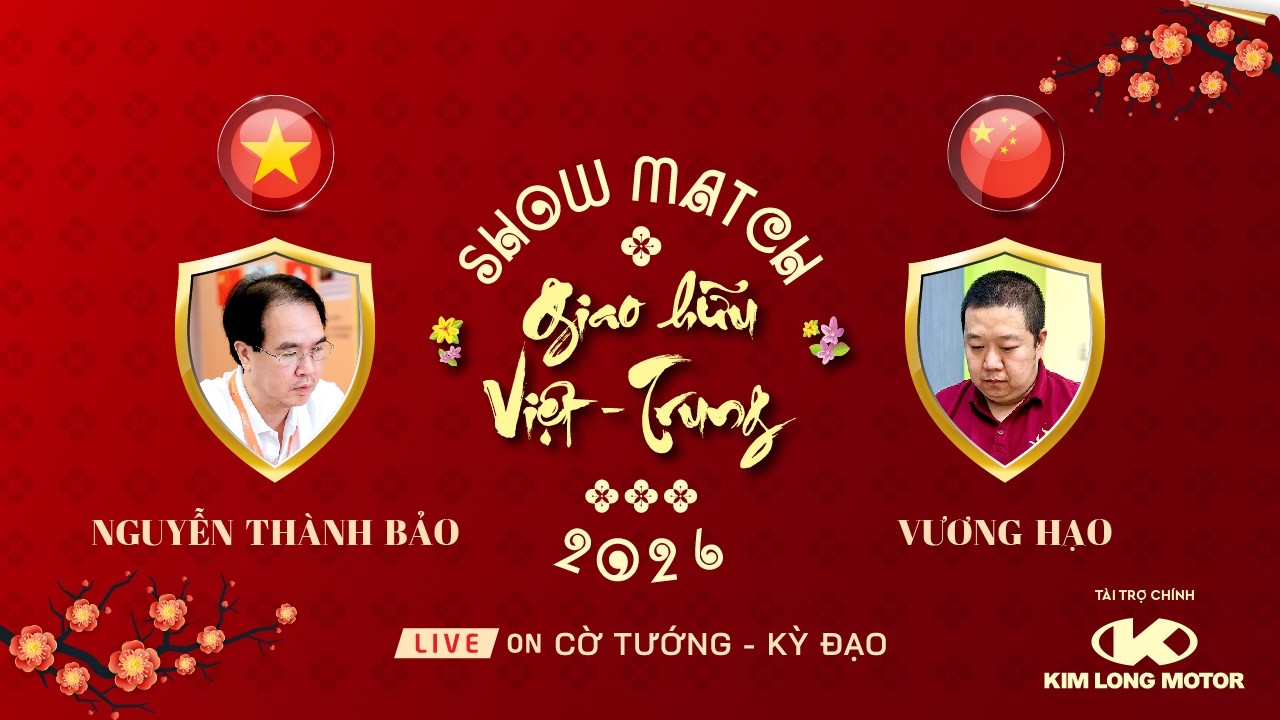 [LIVE] Đại sư Vương Hạo vs DC QTDS Nguyễn Thành Bảo – 4 ván phân tiên 20p+10s