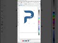 Logo design with p letter in coreldrawshorts coreldraw