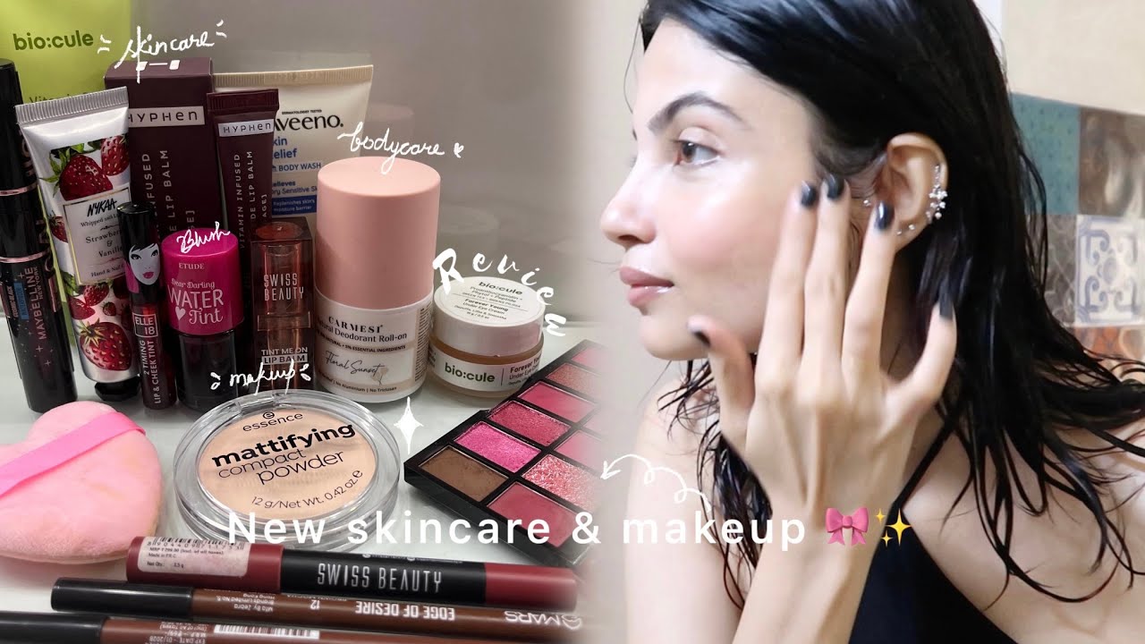 Trying out *NEW SKINCARE & MAKEUP* + *CURRENT FAVOURITES*  🎀 ୨♡୧ ✨ Self-care essentials ♡