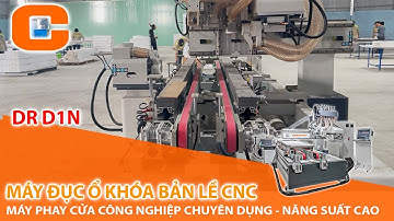 Máy Khoan Đục Ổ Khóa Bản Lề Cửa CNC - Máy Phay Ổ Khóa Cửa Công Nghiệp Chuyên Dụng - DR D1N