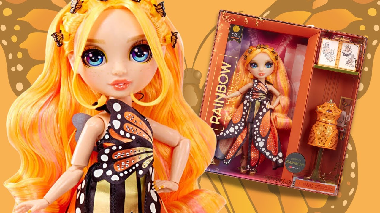 Rainbow High Fantastic Fashion Doll- Poppy (orange)