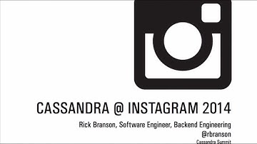 Instagram: Apache Cassandra at Instagram 2014