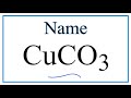 Copper(II) Carbonate and Ionic Compounds