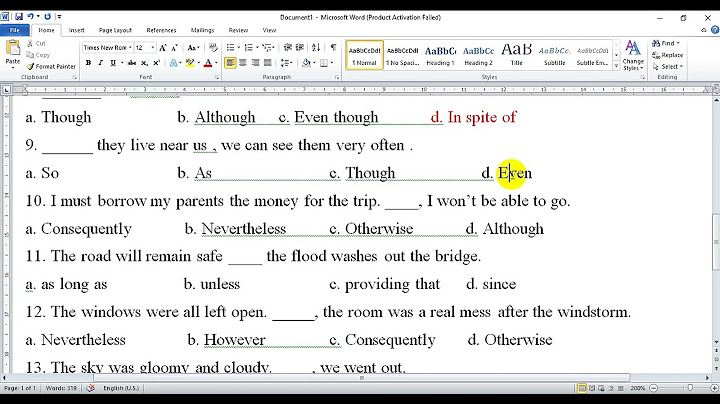 Bài tập conjunction tu luan có đáp án năm 2024