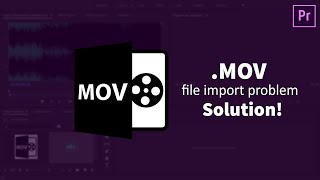 Fix .MOV file import problem solution in Adobe Premiere Pro