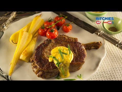 Beef Ribeye with Easy Béarnaise sauce