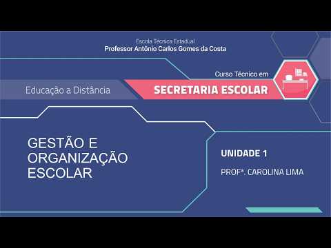 TECHNICAL COURSE IN SCHOOL SECRETARIAL STUDIES | SCHOOL MANAGEMENT AND ORGANIZATION | UNIT 1