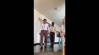 Sighted Guide technique for blind people
