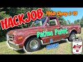 Patina match and clear coat Chevy C10 and rust repair. 