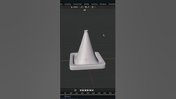 Traffic cone modeling tutorial #blender #shorts #blender3d #tipsandtricks  #3dmodeling #tutorial