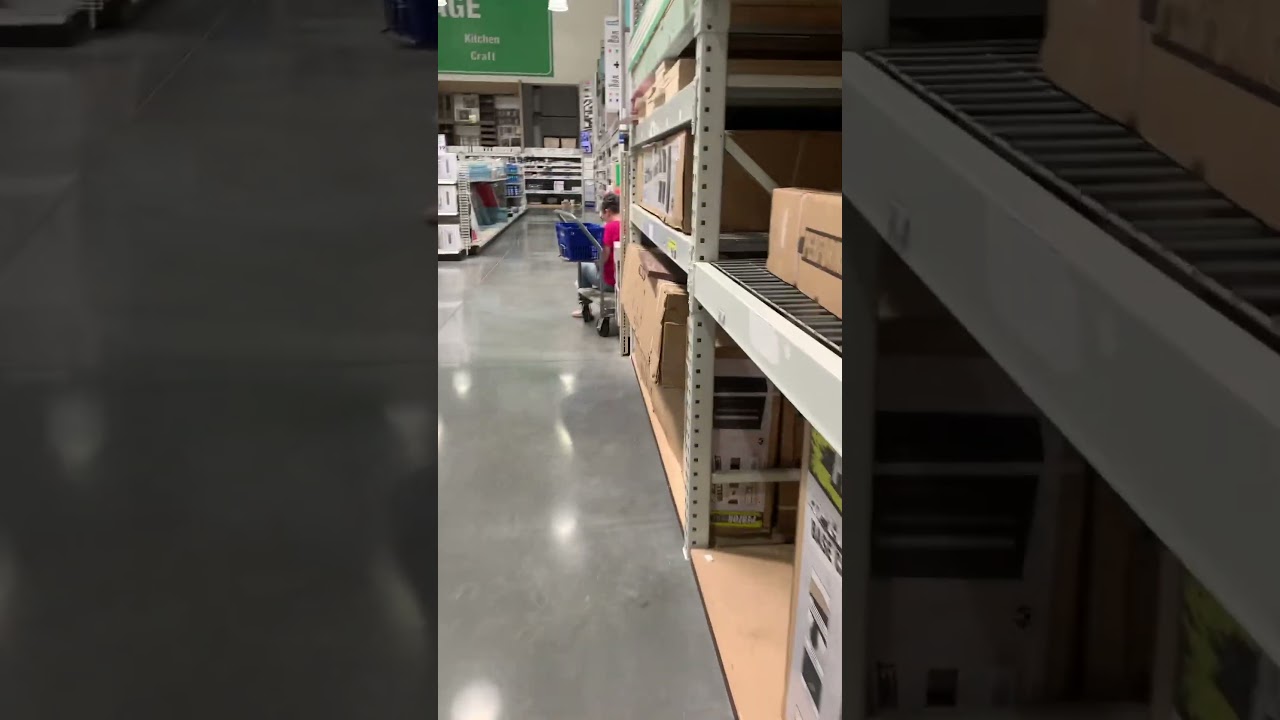 Scaring Mom in Menards