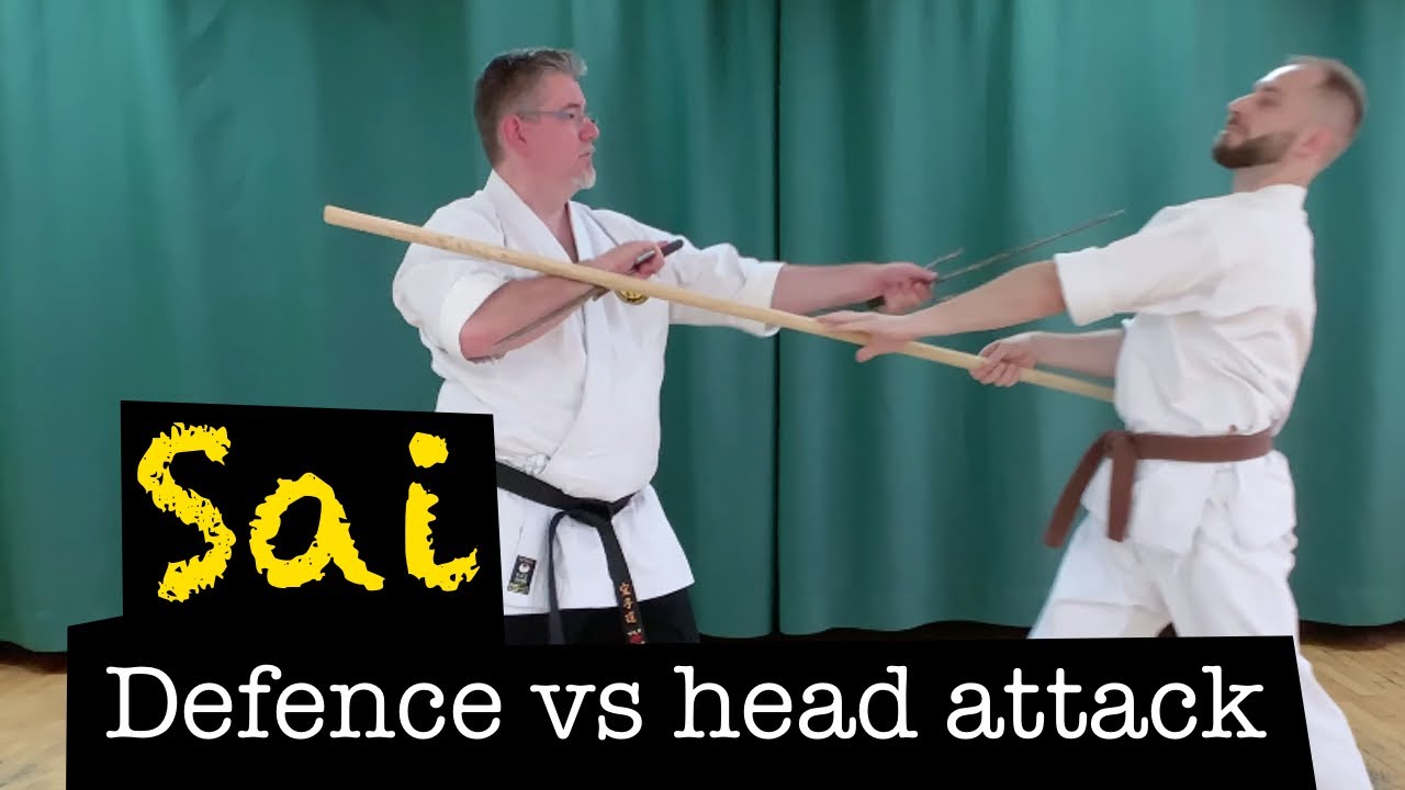 How to defend against two Bo strikes to head Changing of the guard Sai technique YouTube