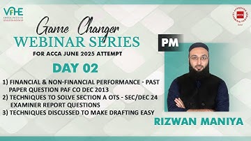 ACCA PM | Day 2 | Techniques to Solve Section A OTs - Sec/Dec 24 Examiner Report Questions | Webinar