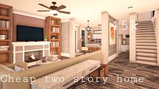Roblox Bloxburg | Cheap Two Story Home 45k | House Build