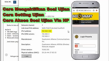 Tutorial Mengaktifkan Soal Ujian, Setting Ujian, dan Akses Ujian Via HP (BeeSmart)