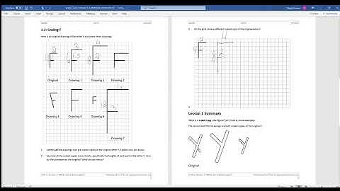 Grade 7 unit 1 lesson 1 What Are Scaled Copies? Activity 1 and Summary