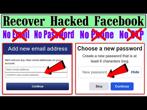 How to Recover Hacked Facebook Account on PC 2022 Without Email and Password Phone number OTP