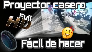 Proyector HD hecho en casa | Muy Barato y Fácil de Hacer.  | Videobeam