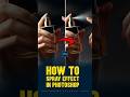 How to Create a Spray Effect in Photoshop | Perfume Spray Realism Tutorial #shorts #photoshopshorts