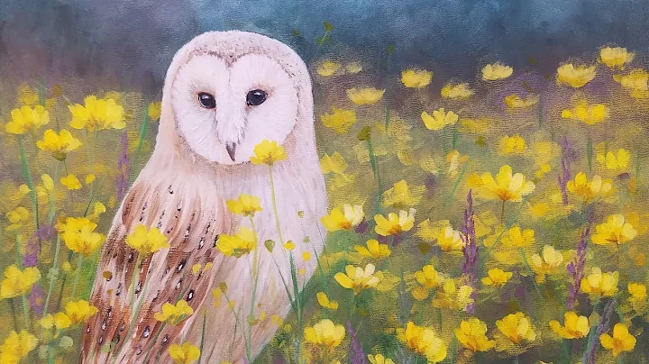 Barn Owl Acrylic Painting Tutorial Realistic Step ...