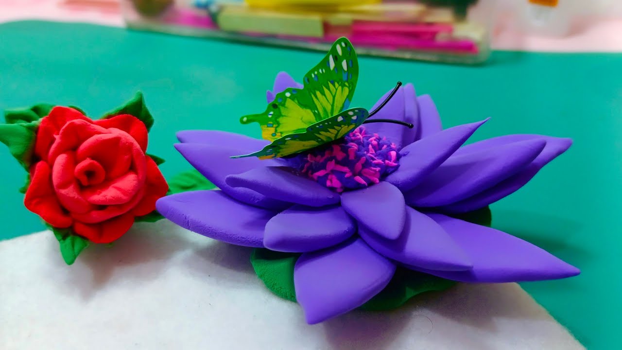 How do I make lotus from Clay - Clay tutorial - YouTube