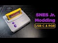 SNES Jr Modding: USB-C &amp; RGB