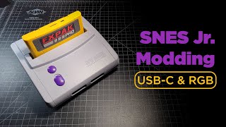 SNES Jr Modding: USB-C &amp; RGB