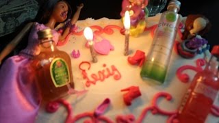 DIY 21st  Drunk Barbie Birthday Cake