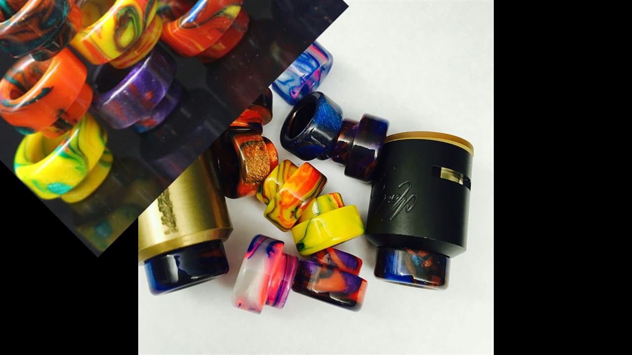 Review 18mm Wide Bore Resin Drip tip for desire mad dog rda