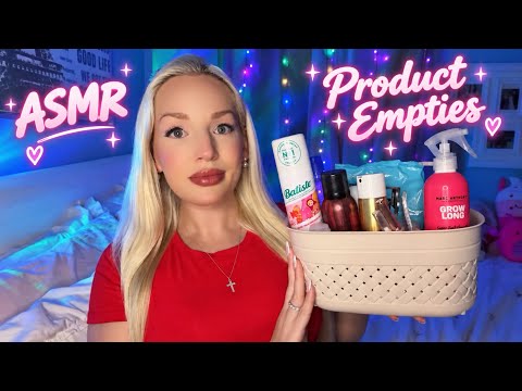 ASMR Products I’ve Used Up✨Over explaining, tapping, and scratching on product empties