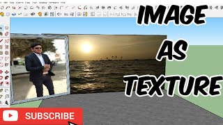 SketchUp Tutorial - Image as Texture | How to import image as texture in sketchup