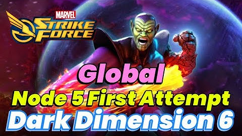 Dark Dimension 6: Node 5 Part 1: FIRST ATTEMPT! Baby Apoc DD6 Global | MARVEL Strike Force - F2P