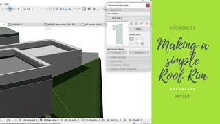 Archicad 22 | Making simple Roof Rim