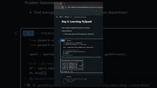 PySpark Series Day 5: groupBy Explained (Pandas vs PySpark)  #pyspark #python #coding