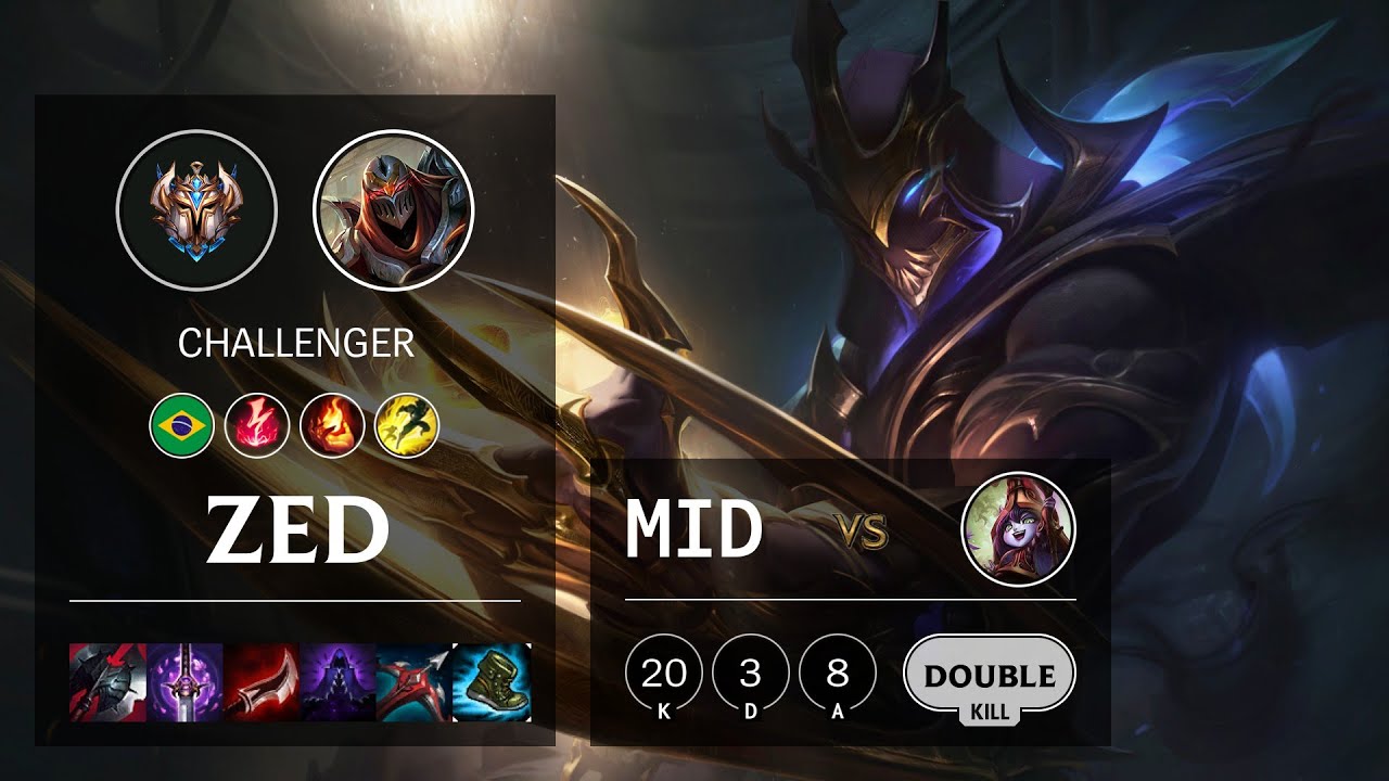 Zed Mid vs Lulu - BR Challenger Patch 10.19