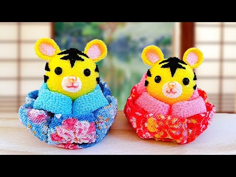 How to make an animal tiger with cloth. Idea.tutorial. - YouTube