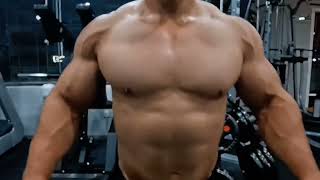 Chinese Bodybuilder Close Up Muscle Flexing #10