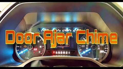 Disable Door Ajar Chime/Sound On a 2015-2020 Ford F150