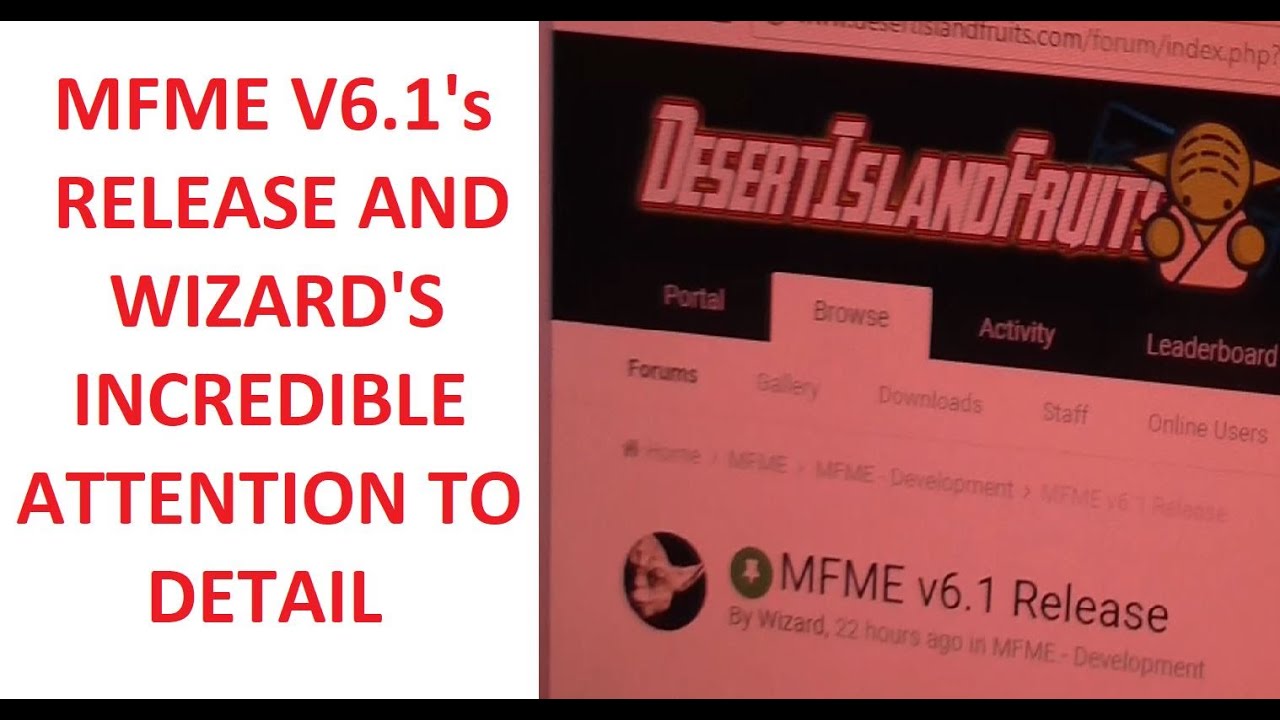 MFME V6.1's Release Showcased Wizard's Incredible Attention To Detail