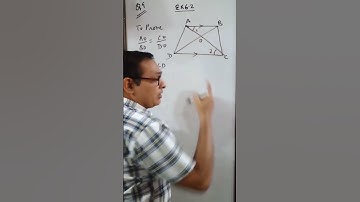 Ex 6.2 Q9 Class 10 Maths | NCERT Triangles | Prove AO/BO = CO/DO Using Similar Triangles approach