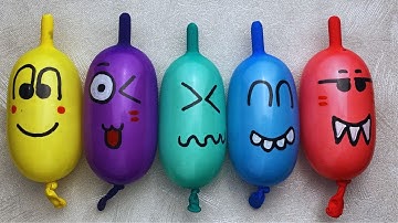 BALLOONS Slime! Making Slime with Funny Balloons - Satisfying Slime video #1212