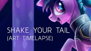 Shake Your Tail (My Little Pony Art Time-lapse)