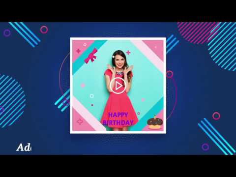 Birthday Video Maker with Song and Name