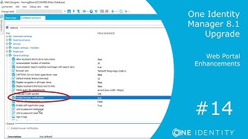 One Identity Manager | Upgrade 8.1 #14 | Web Portal Enhancements