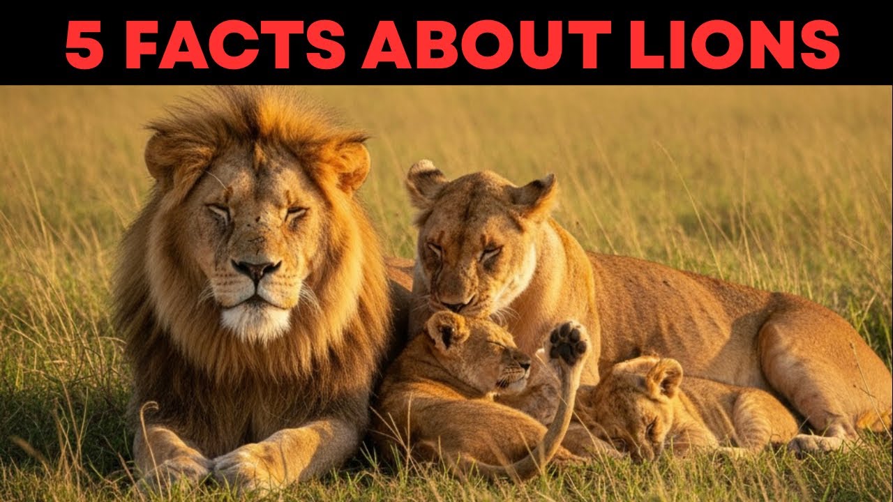 5 FACTS ABOUT LIONS | THINGS YOU WANNA KNOW | GLOBAL FACTS