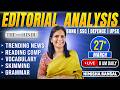 Editorial Analysis | 27th March, 2026 | Vocab, Grammar, Reading, Skimming | Nimisha Bansal