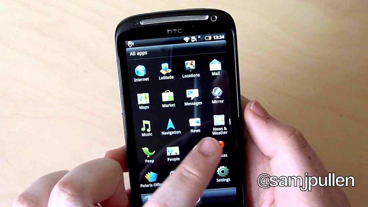 htc sensation installed apps